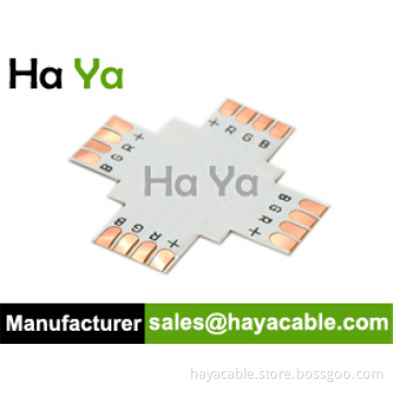 Solder Free RGB X Connectors for SMD5050 LED RGB Strip Light